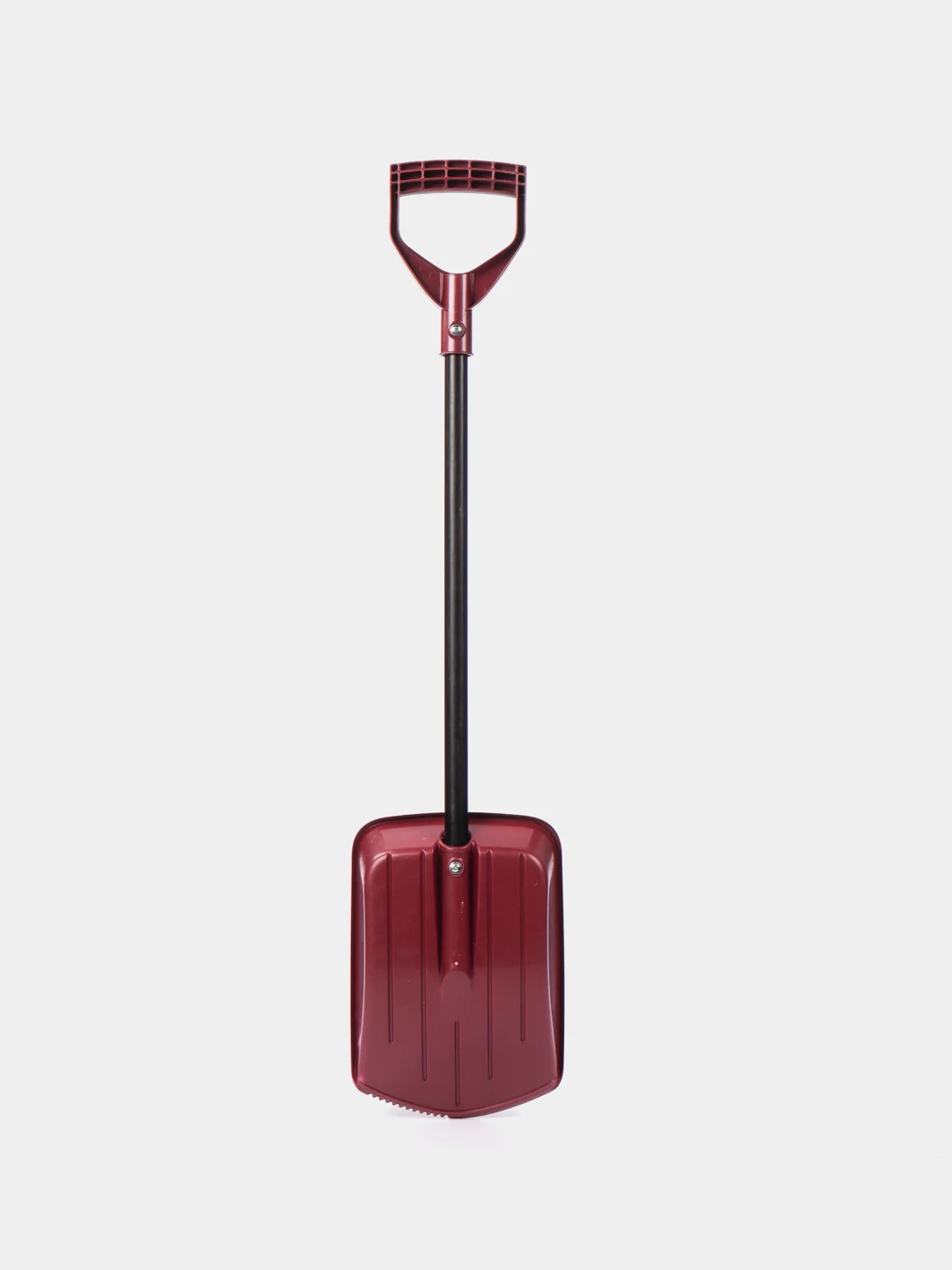 Бордовый автомобильная лопата. Прочная и легкая. 85 см. 340 гр. Серая
