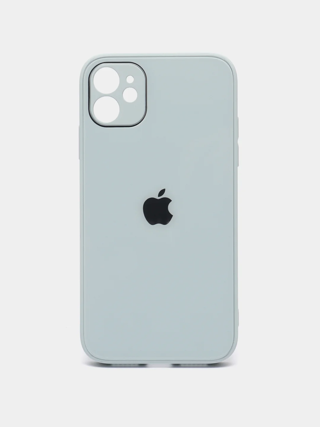 Ледяной чехол для iPhone 11, силиконовый, со стеклянной панелью