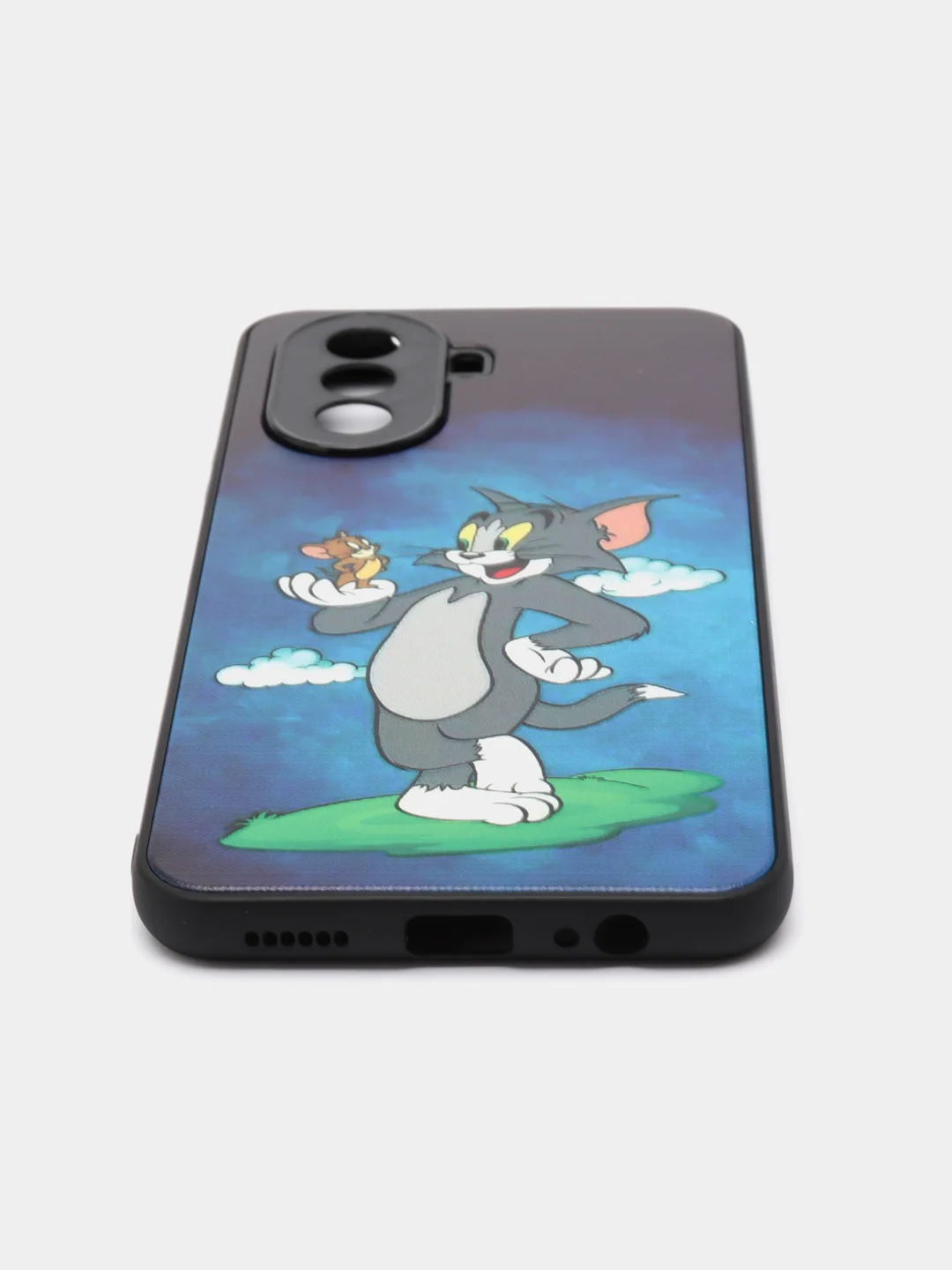 Синий чехол с рисунком на Huawei Nova Y70 (Хуавей Нова У70)