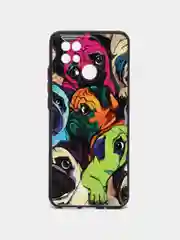 Салатовый чехол с рисунком на Xiaomi Redmi 10C ( Сяоми Редми 10Ц)