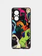 Салатовый чехол с ярким рисунком/принтом на Huawei Nova 9 SE (Хуавей Нова 9 СЕ)