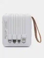 Внешний аккумулятор Power Bank 10000, 20000 mAh / Powerbank повербанк с проводами