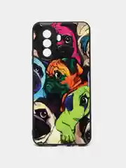 Салатовый чехол с рисунком на Huawei Nova Y70 (Хуавей Нова У70)