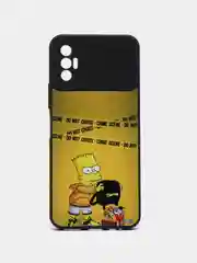 Желтый чехол с рисунком на Tecno Spark 8P (Текно Спарк 8П)
