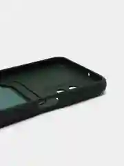 Зеленый чехол Samsung Galaxy A23, Самсунг Галакси А23 силиконовый с карманом для карты