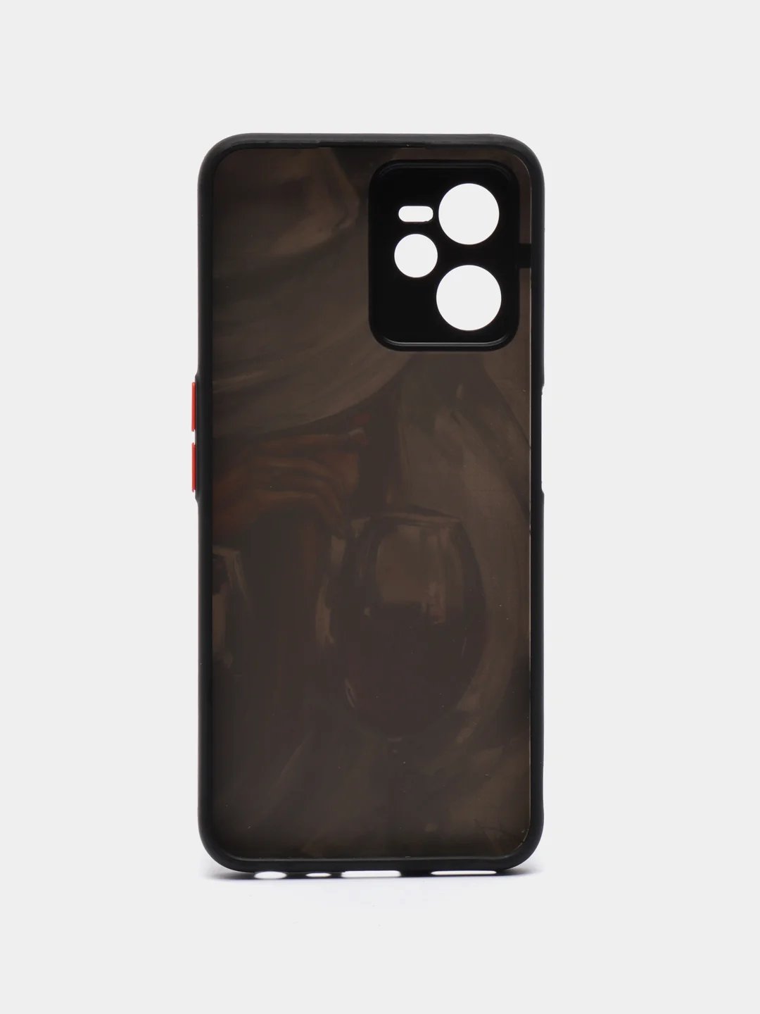 Бордовый чехол с рисунком на Realme C35 (Реалми С35)
