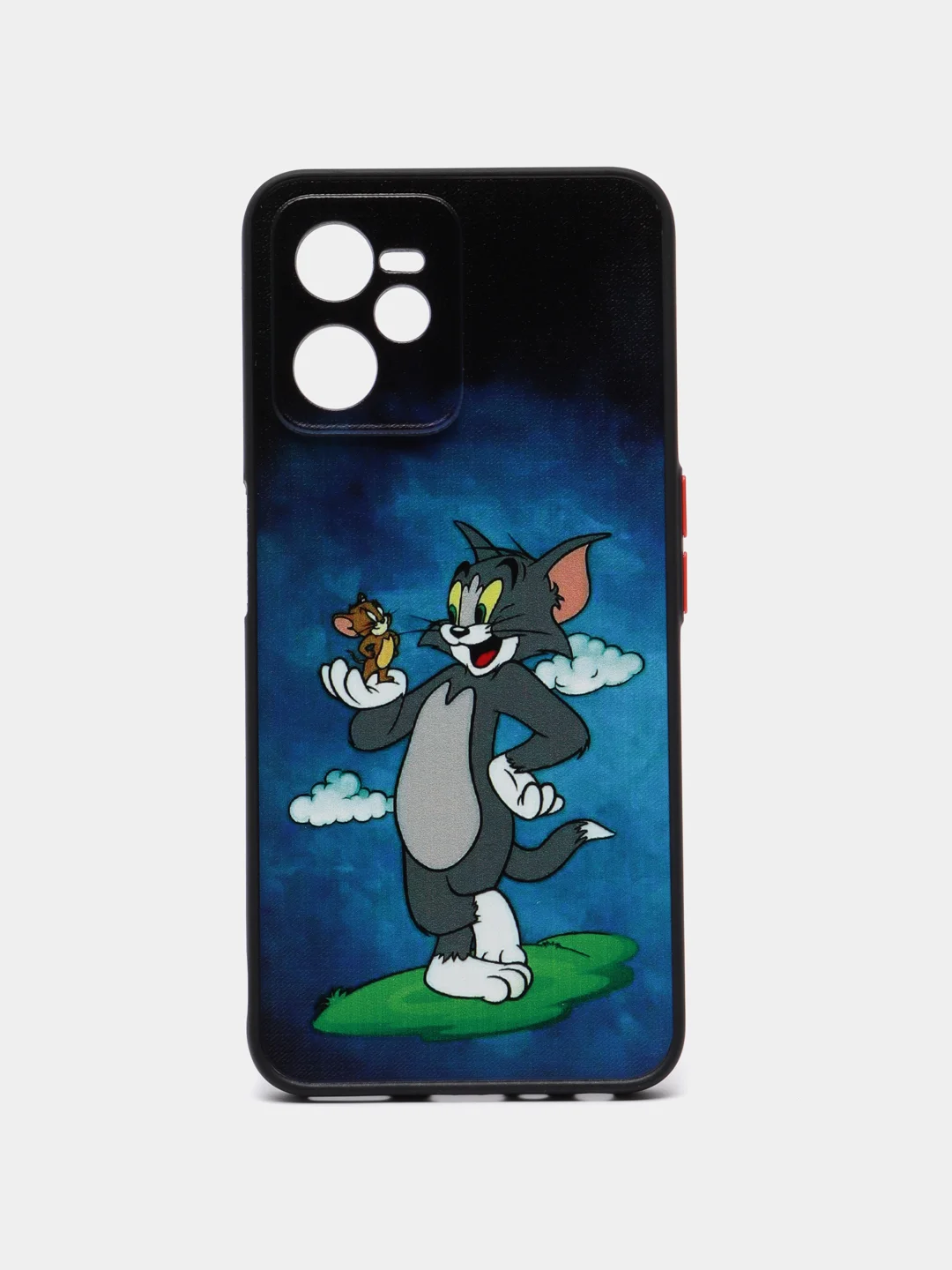 Синий чехол с рисунком на Realme C35 (Реалми С35)