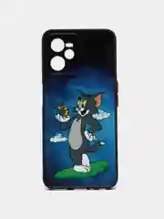 Синий чехол с рисунком на Realme C35 (Реалми С35)