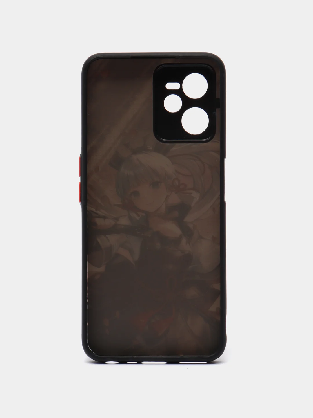 Багровый чехол с рисунком на Realme C35 (Реалми С35)