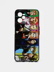 Лимонный чехол с рисунком на Realme C35 (Реалми С35)