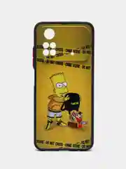 Желтый чехол с ярким рисунком/принтом на Xiaomi Poco M4 Pro 4G 6,43" (Сяоми Поко М4 Про 4G 6.43")