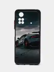 Хром чехол с ярким рисунком/принтом на Xiaomi Poco M4 Pro 4G 6,43" (Сяоми Поко М4 Про 4G 6.43")