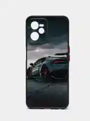 Хром чехол с рисунком на Realme C35 (Реалми С35)