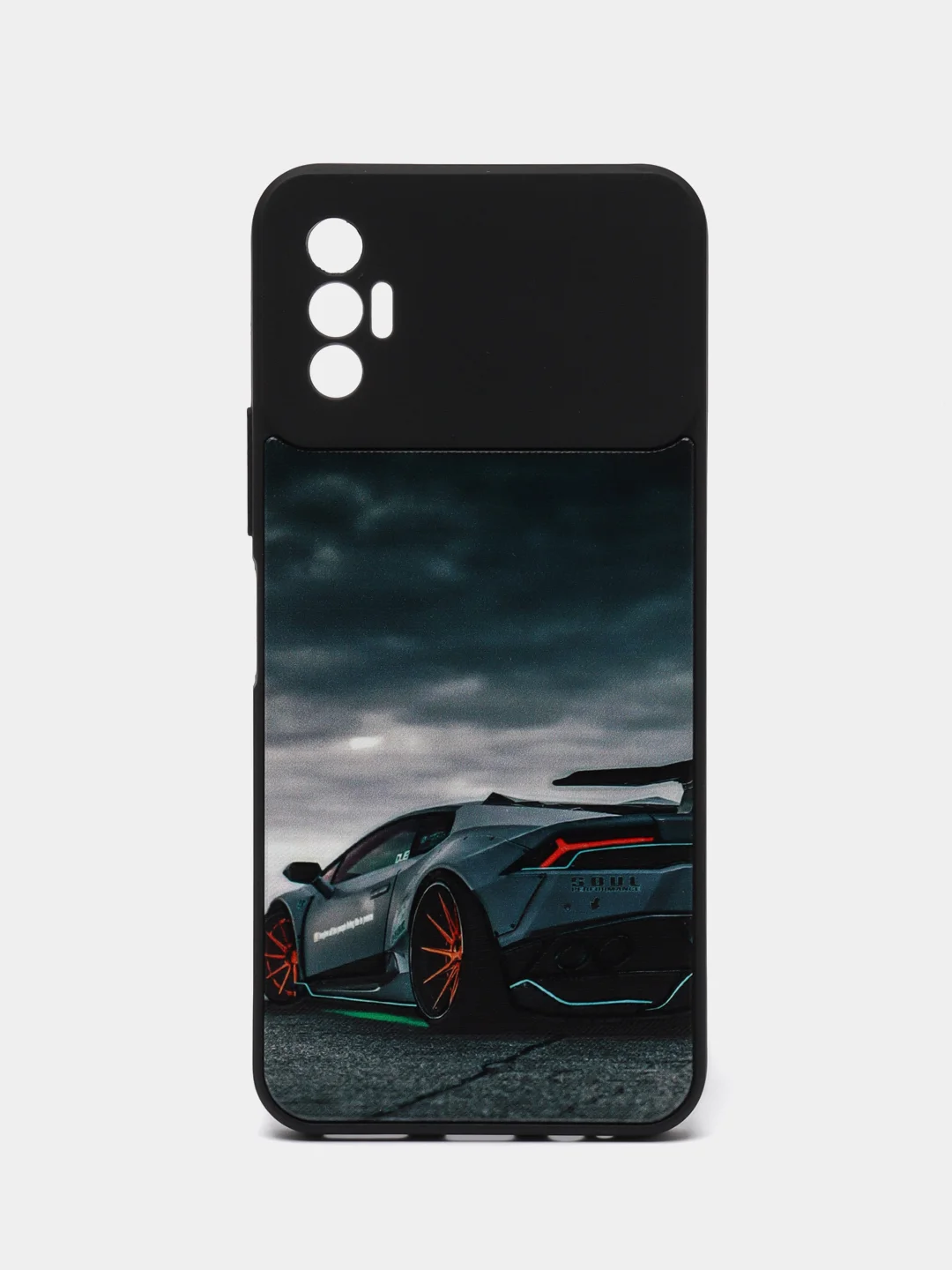 Хром чехол с рисунком на Tecno Spark 8P (Текно Спарк 8П)