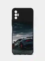 Хром чехол с рисунком на Tecno Spark 8P (Текно Спарк 8П)