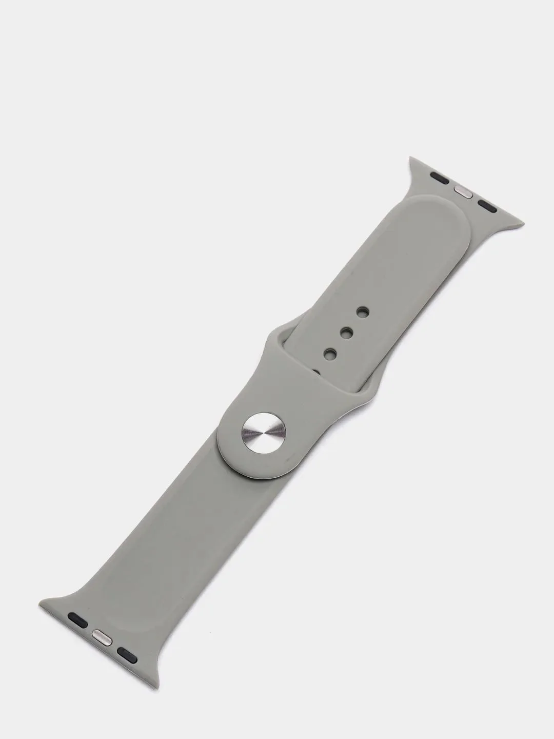 Тёмно-серый силиконовый ремешок для смарт часов Apple Watch, силиконовый браслет