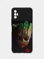 Терракотовый чехол с рисунком на Tecno Spark 8P (Текно Спарк 8П)