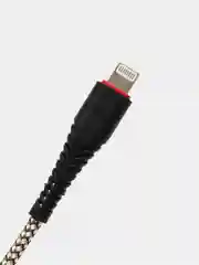 Черный зарядный кабель Borofone BX25 Type-C, Micro USB, Lightning, 2.4A