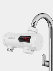 Водонагреватель проточный Kitfort КТ-4033, 3300Вт, температура до 60С