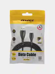 Кабель зарядный AWEI CL-115, Micro-USB, Type-C, Lightning