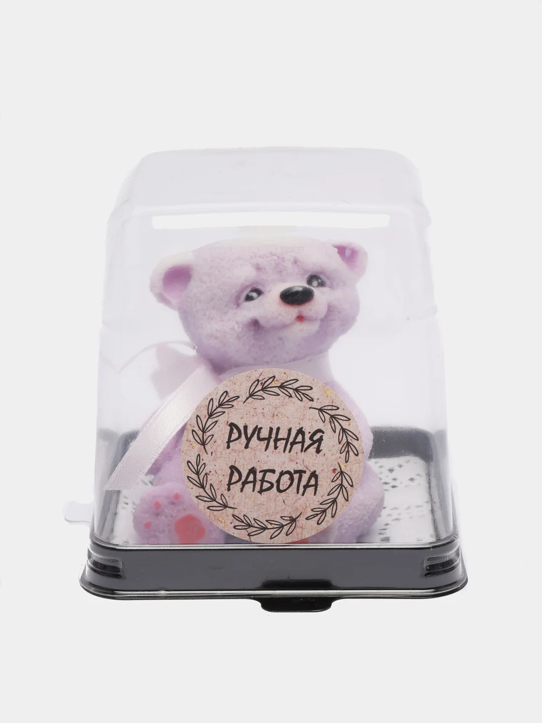 Конфетный мыло ручной работы "Мишка в куполе", сувенир, фигурка детям