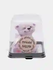 Конфетный мыло ручной работы "Мишка в куполе", сувенир, фигурка детям