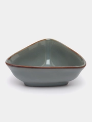 Розетка для соуса Ivlev Chef "Органика", 10 x 8 х 4 см, фарфор, серый