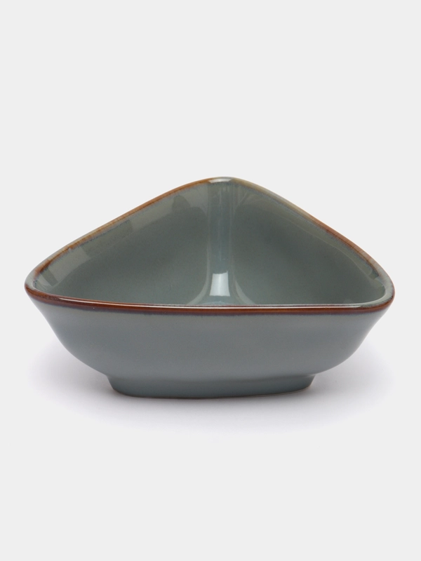 Розетка для соуса Ivlev Chef "Органика", 10 x 8 х 4 см, фарфор, серый