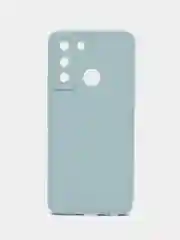 Серый металлик чехол на TECNO POP 5 LTE, силиконовый, цветной, матовый