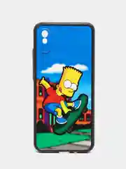 Голубой чехол с рисунком на Xiaomi Redmi 9A (Сяоми Редми 9А)
