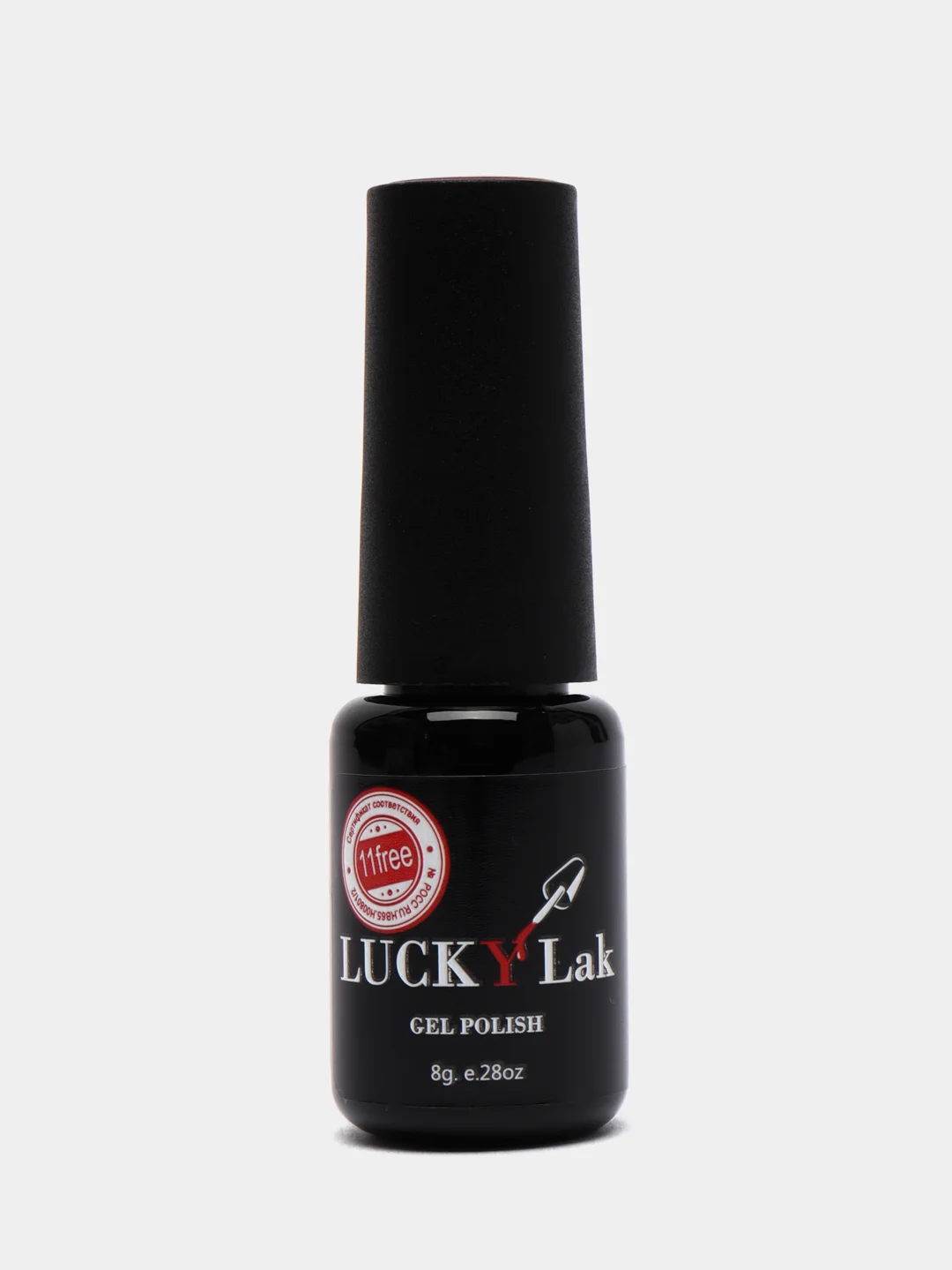 Тёмно-бордовый гель лак для ногтей Luckylak Coler 02 8g, бордовый, бургунди для маникюра и педикюра
