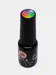 Тёмно-коричневый гель лак для ногтей Luckylak Coler 01 8g, коричневый для маникюра и педикюра