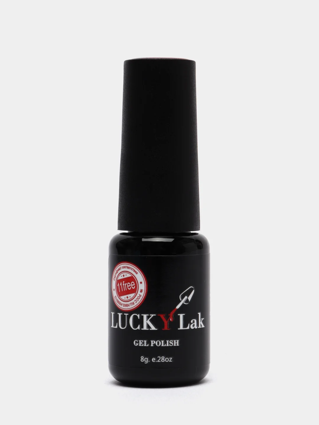 Тёмно-коричневый гель лак для ногтей Luckylak Coler 01 8g, коричневый для маникюра и педикюра