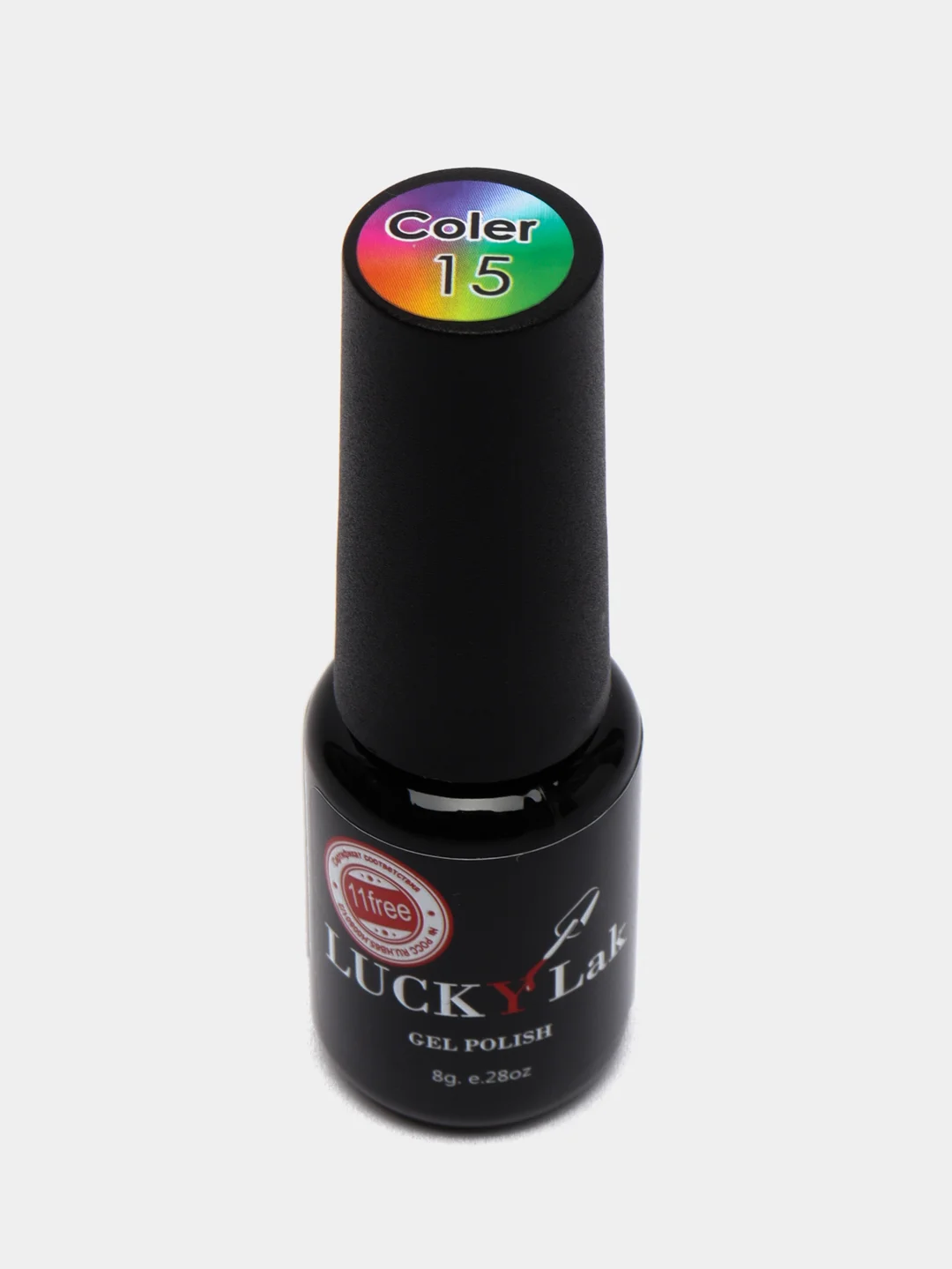 Аметистовый гель лак для ногтей Luckylak Coler 15 8g, фиолетовый для маникюра и педикюра