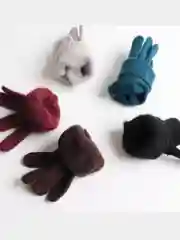 Коричневый перчатки  вязаные / Перчатки однотонные разные цвета