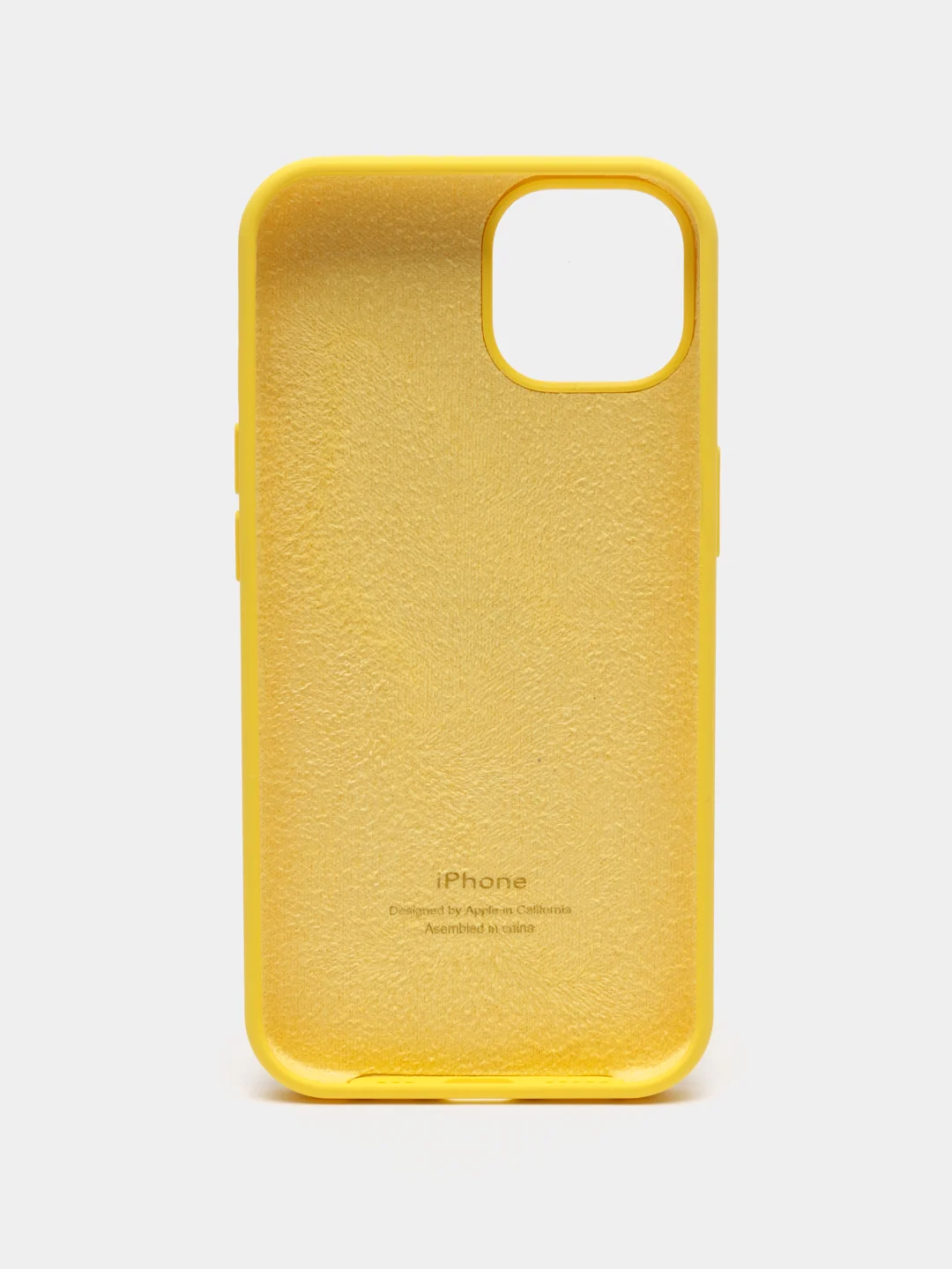 Лимонный чехол Silicone Case для iPhone 13 с закрытым низом