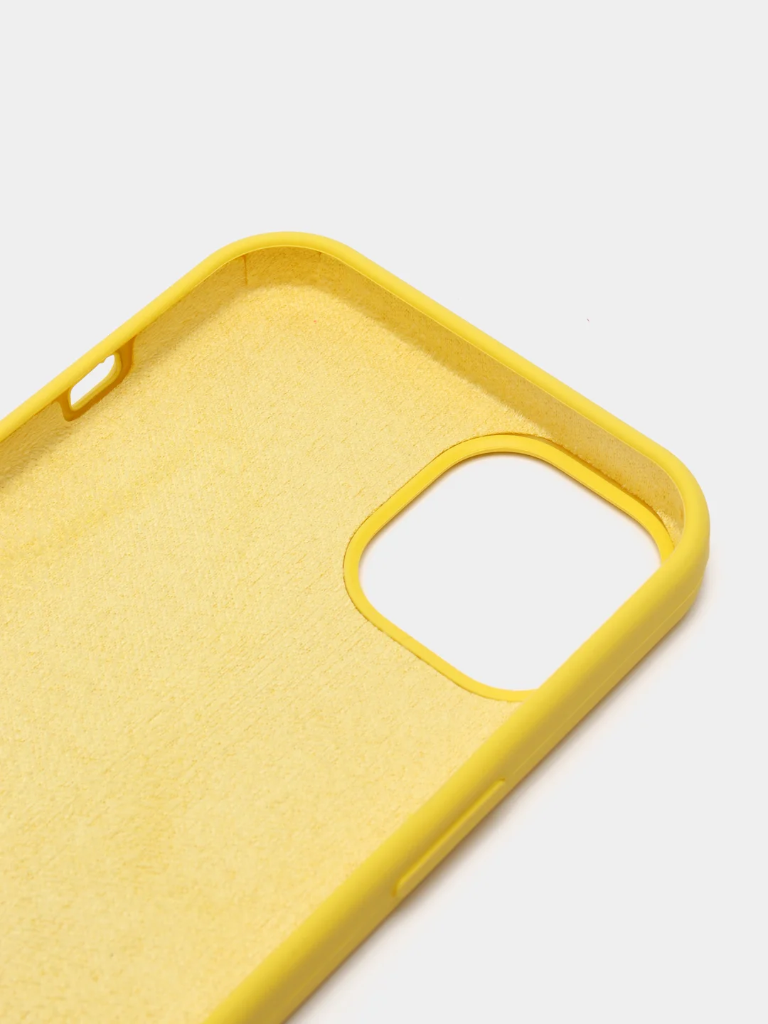 Лимонный чехол Silicone Case для iPhone 13 с закрытым низом