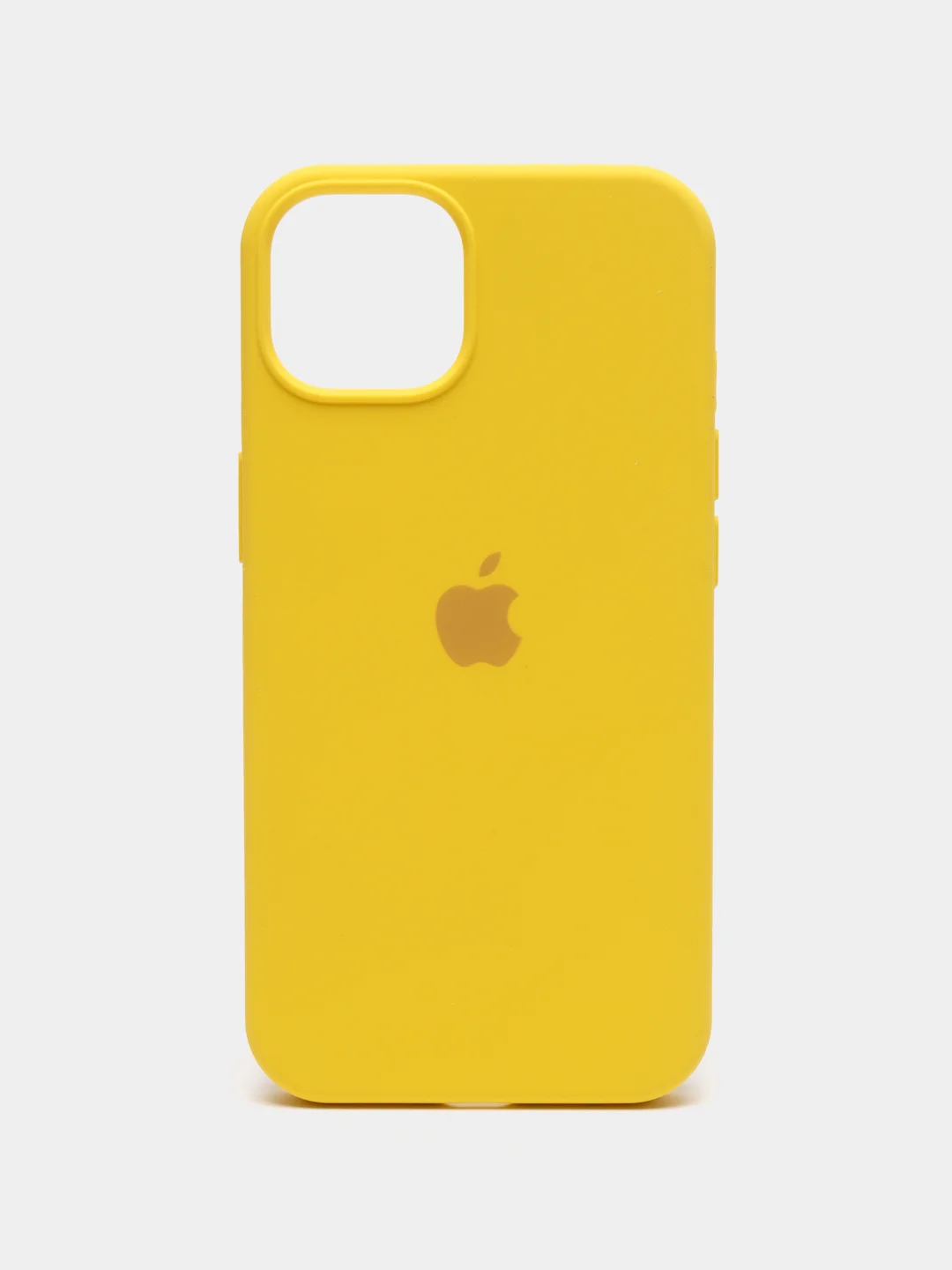 Лимонный чехол Silicone Case для iPhone 13 с закрытым низом