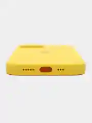 Лимонный чехол Silicone Case для iPhone 13 с закрытым низом