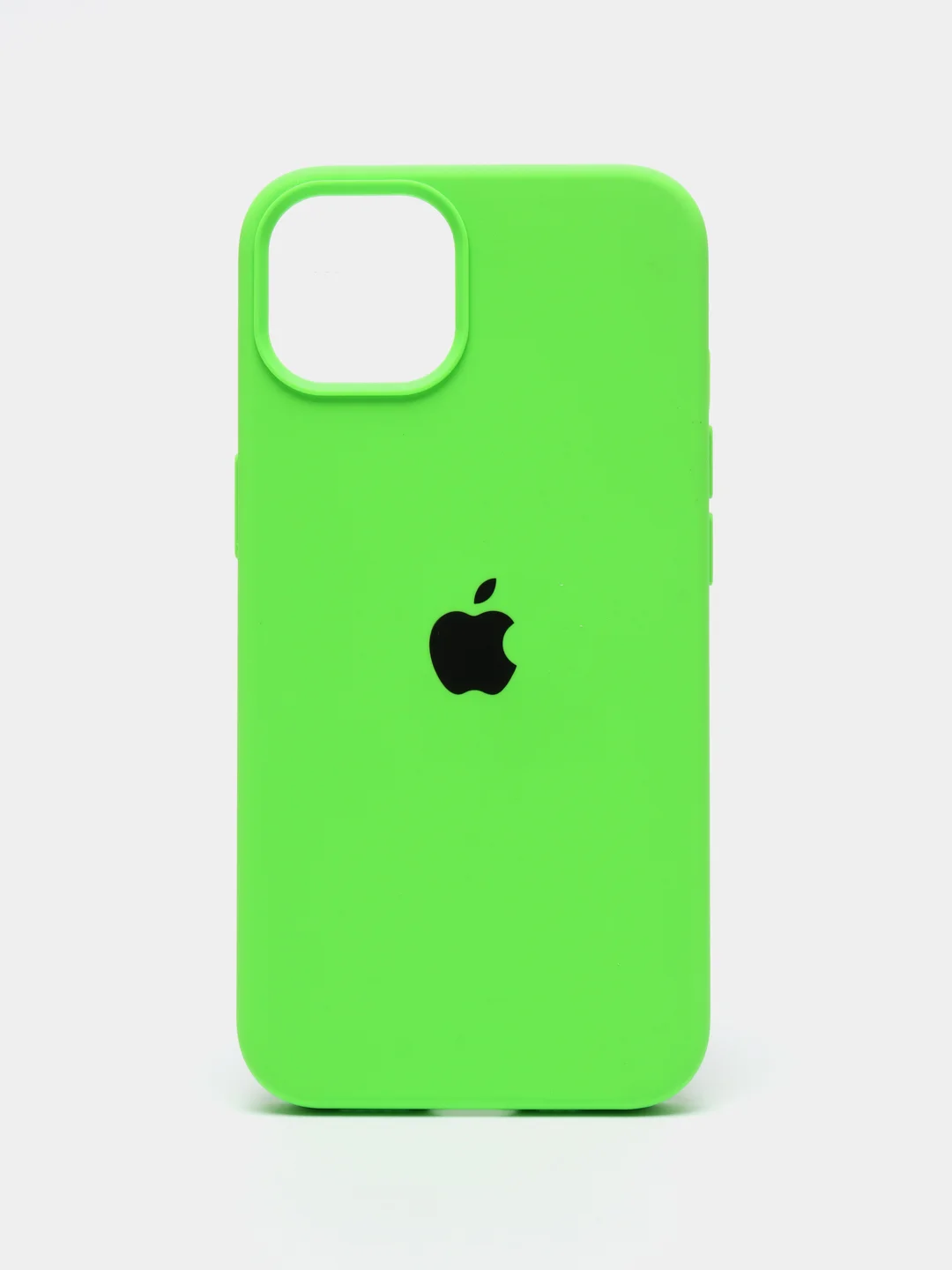 Лайм чехол Silicone Case для iPhone 13 с закрытым низом