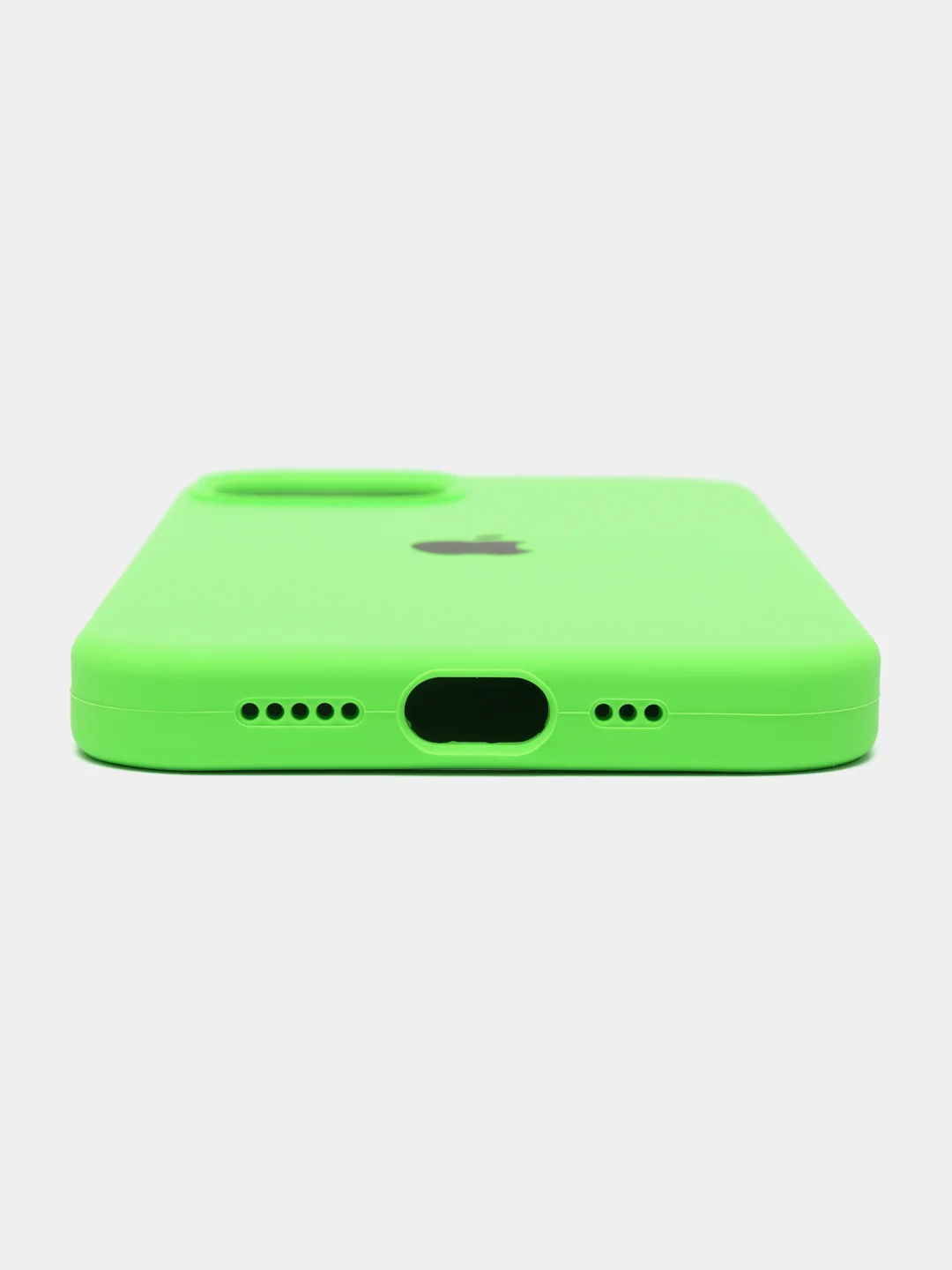Лайм чехол Silicone Case для iPhone 13 с закрытым низом