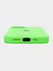 Лайм чехол Silicone Case для iPhone 13 с закрытым низом
