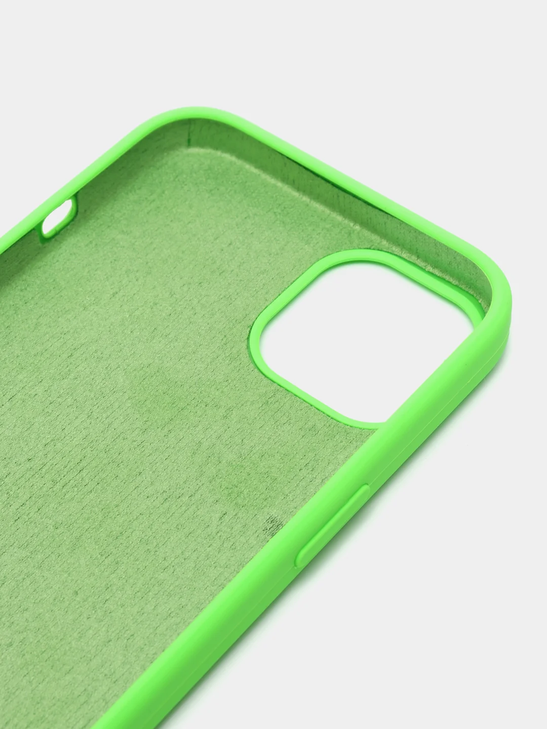 Лайм чехол Silicone Case для iPhone 13 с закрытым низом