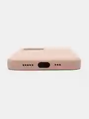 Бежевый чехол Silicone Case для iPhone 12 / iPhone 12 Pro, закрытый низ
