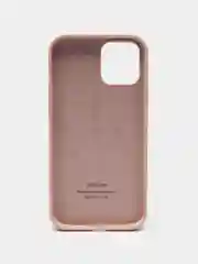 Бежевый чехол Silicone Case для iPhone 12 / iPhone 12 Pro, закрытый низ