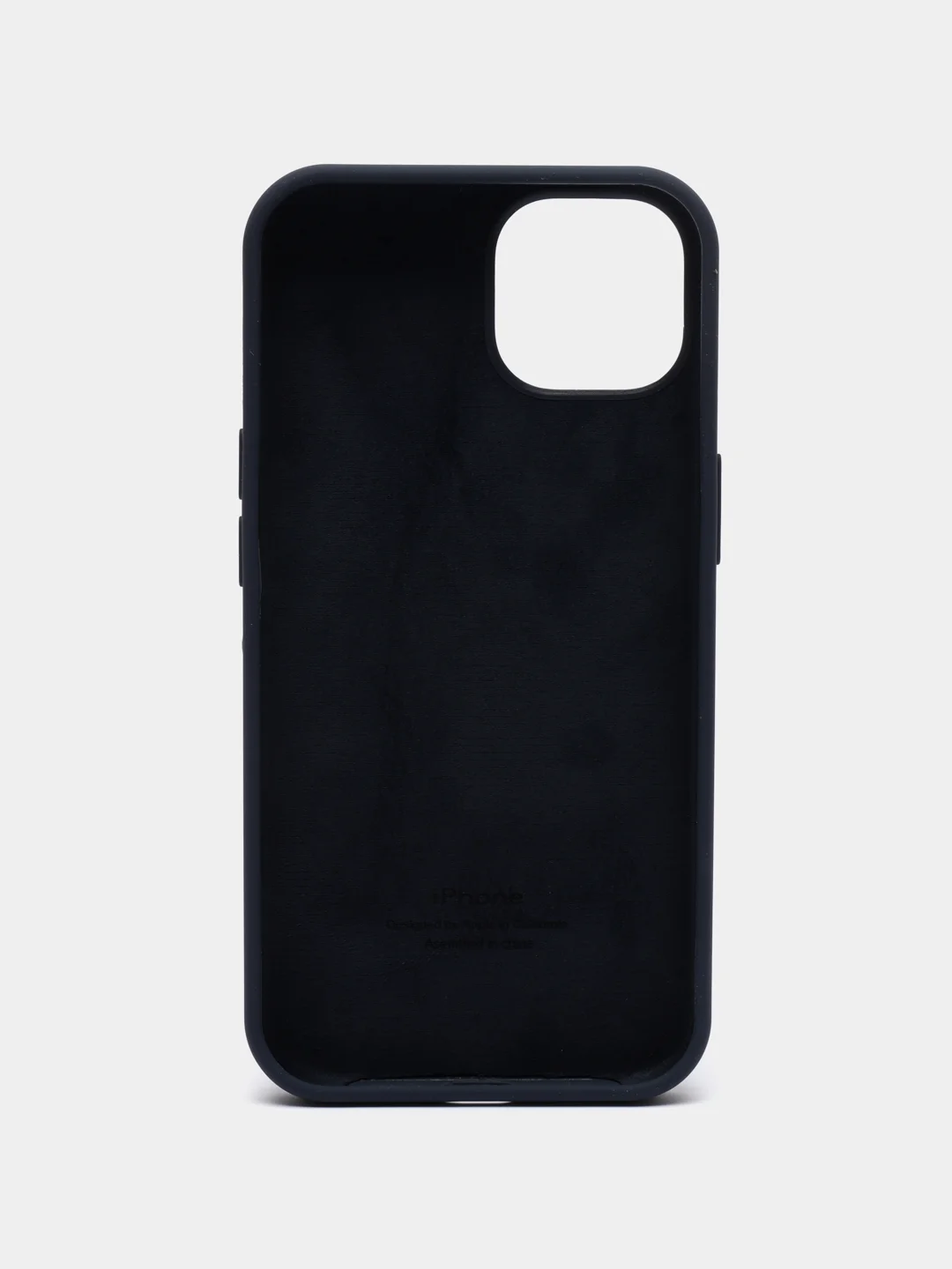 Темно-синий чехол Silicone Case для iPhone 13 с закрытым низом