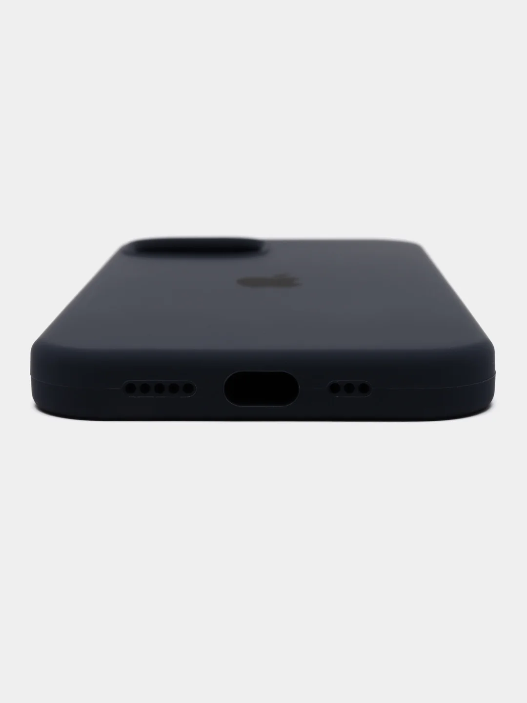 Темно-синий чехол Silicone Case для iPhone 13 с закрытым низом