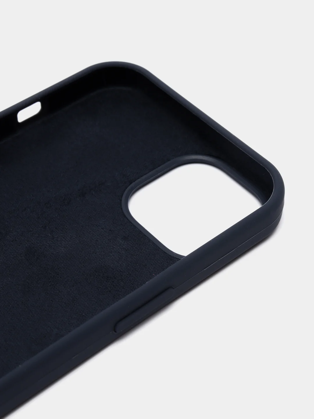Темно-синий чехол Silicone Case для iPhone 13 с закрытым низом