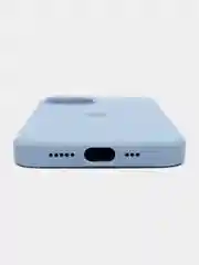 Небесно-голубой чехол Silicone Case для iPhone 13 с закрытым низом