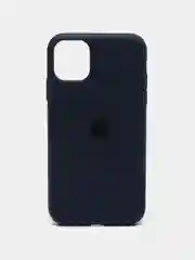 Темно-синий чехол Silicone Case для iPhone 11 с закрытым низом